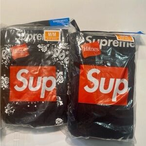 Supreme Hanes Boxer Briefs (ALL SIZE MEDIUM)